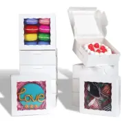 101PCS 5x5x2 Inch Cookies Boxes Bakery Boxes Strawberries Boxes Chocolate Bom...