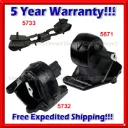 M865 Fits 2012-2017 Jeep Wrangler/ 2018 Wangler JK, 3.6L Motor & Trans Mount 3pc (for: Jeep)
