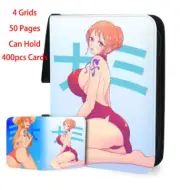 One Piece TCG Binder Premium leather Nami Bikni Waifu grid 900 CARDS 9 GRID
