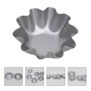 6 Pcs Mini Tart Pans for Baking Egg Molds Brioche Non-stick Trays