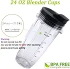 1Pack Replacement 24oz Blender Cup with Sip & Seal Lid For Nutri Ninja Auto IQ