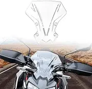 VEISUTOR Windshield for Kawasaki Z900 Z650, Clear Wind Shield Windscreen Air Wind Deflector Front Flyscreen for Kawasaki Z900 2020-2024 Z650 2021-2024