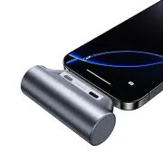 USAMS CD248 3000mAh Mini Tail Plug Portable Power Bank Type-C Plug-in External Battery Power Supply Fast Charging for iP