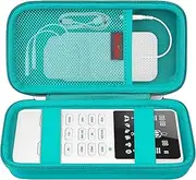Elonbo Carrying Case ​for Etekcity TENS Unit Muscle Stimulator Machine, Hard Travel Organize Bag for Electric Pulse Massager, Extra Mesh Pocket Fits Electrode Pads Lead Wires Charger, Green+Green