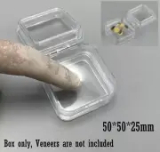 Dental Denture Storage Box Tooth Boxes Hinged Membrane Jewelry Holder Crown Case