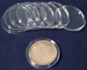 10 Direct Fit Guardhouse Coin Capsule Holders for Peace Morgan Ike Silver Dollar