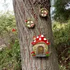 1 Set Resin Fairy Windows Ornaments Glow In The Dark Fairy Miniature Model Yard