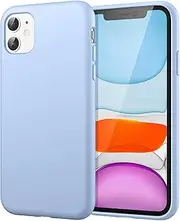 JETech Silicone Case for iPhone 11 6.1-Inch, Silky-Soft Touch Full-Body Protective Case, Shockproof Cover with Microfiber Lining (Blue)