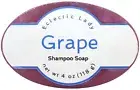 Grape Shampoo Soap Bar By Eclectic Lady, 4 oz Bar