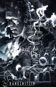 Frankenstein Hes Alive Lab Boris Karloff Alternate Movie Poster 11x17 Glossy