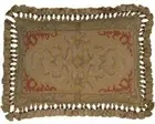 Throw Pillow Aubusson Medallion 16x24 24x16 Ochre Down Feather Insert Hand-Dyed