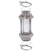 Stainless Tri Clover 2" inch Inline Sight Glass w/ Clamps Seal Kit Home Brew