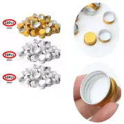 50pcs Small Aluminium Threaded Screw Cover Lid Borosilicate Glass Bottle 24R/28R