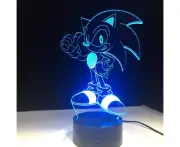 Sonic the hedgehog 3D LED table lamp night light