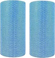 MBBUROYY Disposable Cleaning Cloths, Reusable J Cloth, Washable Cleaning Cloths, Kitchen Towels Cloths, Multi-Purpose Jay Cloths, Blue Cloths,Total 200Pcs（Blue）