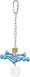Bird Toys,Spaceship Shape Bird Rattle Toy for Cage | Stimulating Chewing Activity, Interactive Pet Supplies for Budgies Lovebirds Parakeets Macaw
