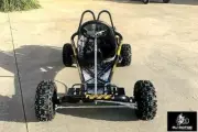200CC 6.5HP Go Kart ATV QUAD Dune Buggy 4 Stroke Upgraded Auto Adult Kids BLK
