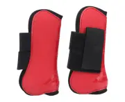 Horse Tendon Boots Horse Riding Fetlock Protectors Pu Shell Horse Tendon Protection Bootred Front L