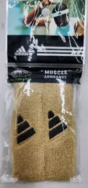 Adidas Climalite 1" Muscle Armbands Odor Resistant One Pair Sz Stretch