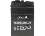 6V 4.5Ah Spring Terminal Sealed Lead Acid Battery to Suit Rechargeable Fans
