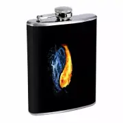 Fire And Ice Em2 Flask 8oz Stainless Steel Hip Drinking Whiskey