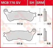 Harley Davidson FXSTC 1584 2007 TRW SV Series Sindered Brake Pads MCB777SV