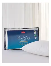 [Tontine] Classic Cool Dry Comfort Medium Density Pillow in White