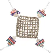 Kisangel 1 Set Funny Bird Hammock Swing for Parrots Parrot Perch Stand Birdcage Accessory for and Playtime for Cockatiels and Birds