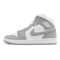 在飛比找蝦皮商城優惠-Air Jordan 1 Mid 米灰 女鞋 Grey Sa