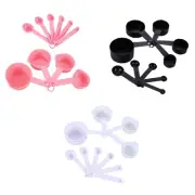 10Pcs Measuring Spoons and Cups Graded Stackable Measuring Spoon for Baking