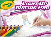 Crayola Light-Up Tracing Pad, Pink Tablet, Colouring Board for Kids, Light Box w