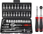 Electric Ratchet Wrench,Marine Maintenance Tool - Electric Ratchet Wrench Set with Anti-Slip Grip for Workshop, Automotive Repair, Tire Changing, Industrial Maintenance