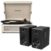 Crosley Voyager Bluetooth Portable Turntable - Dune + Bundled Majority D40 Bluet