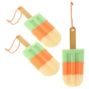 3 Pcs Bath Towel Sponges for Adults Ice Cream Shaped Toddler Child