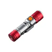 L13 T6 800LM 3Modes USB Rechargeable Zoomable EDC LED Flashlight RED COLOR