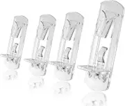 60pcs Locking Shelf Support Pegs 6mm Shelf Pins Clear Shelf Clips Plastic She...