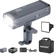 NEEWER Q3 200Ws 2.4G TTL Flash (2nd Version), 1/8000 HSS GN58 Strobe Light Portable Photography Monolight with Softbox Diffuser/3200mAh Lithium Battery/500 Full Power Pops/Recycle in 0.01-1.8s