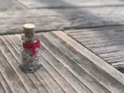 Dollhouse Miniature Glass Candy Jar with cork 1:12 scale