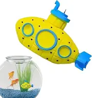 Fish Tank Submarine - Retro Submarine Fish Toys | Shrimp Hideouts, Betta Cave, Floating Aquarium Decorations for Fish Tanks Aquariums Decor