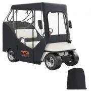 VEVOR Golf Cart Enclosure, 600D Polyester Driving Enclosure with 4-Sided Tran...