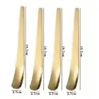 4Pcs Long Handle Flat Coffee Spoon Stainless Steel Coffee Stirrers