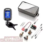 EMG 60A CHROME ACTIVE ALNICO HUMBUCKER PICKUP SHORT SHAFT POTS ( DUNLOP TUNER )