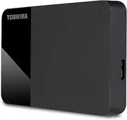 Toshiba 4TB Canvio Ready – 2.5 inch Portable External Hard Drive with SuperSpeed USB 3.2 Gen 1, Compatible with Microsoft Windows 7, 8 and 10, Black (HDTP340EK3CA)