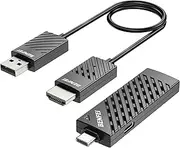 BENFEI Wireless USB C Transmitter and HDMI Receiver Kit, Supporting 1080P USB-C to HDMI Wireless Transmitter up to 98 Feet/30 Meter, 65W PD, Compatible with MacBook, iPad Pro, iMac, S23, XPS17