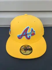 NEW ERA 59FIFTY HAT WHEELS ATLANTA BRAVES 40TH ANNIVERSARY 7 1/2