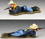 KING & COUNTRY JOHN FORD'S CAVALRY KX022 U.S. CAVALRY TROOPER PRONE FIRING MB