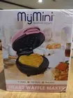 My Mini Waffle Maker Heart Pink 5"