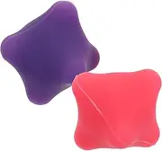 2Pcs Portable Hexagonal Hand Massage Ball Massage Tool for Finger Exercise Muscle Relaxation and Grip Strength Training for Sports