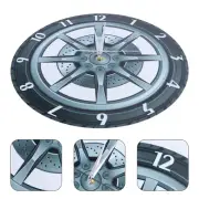 digital wall clock 3D Car Wheel Clock Creative Wheel Clock Wall Decorative