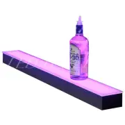 24" LED LIGHTED BACK BAR LIQUOR BOTTLE DISPLAY SHELF, GREAT FOR HOME BARS